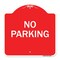 Signmission Designer Series Sign-No Parking, Red & White Aluminum Architectural Sign, 18" x 18", RW-1818-23630 A-DES-RW-1818-23630 - alternate 1